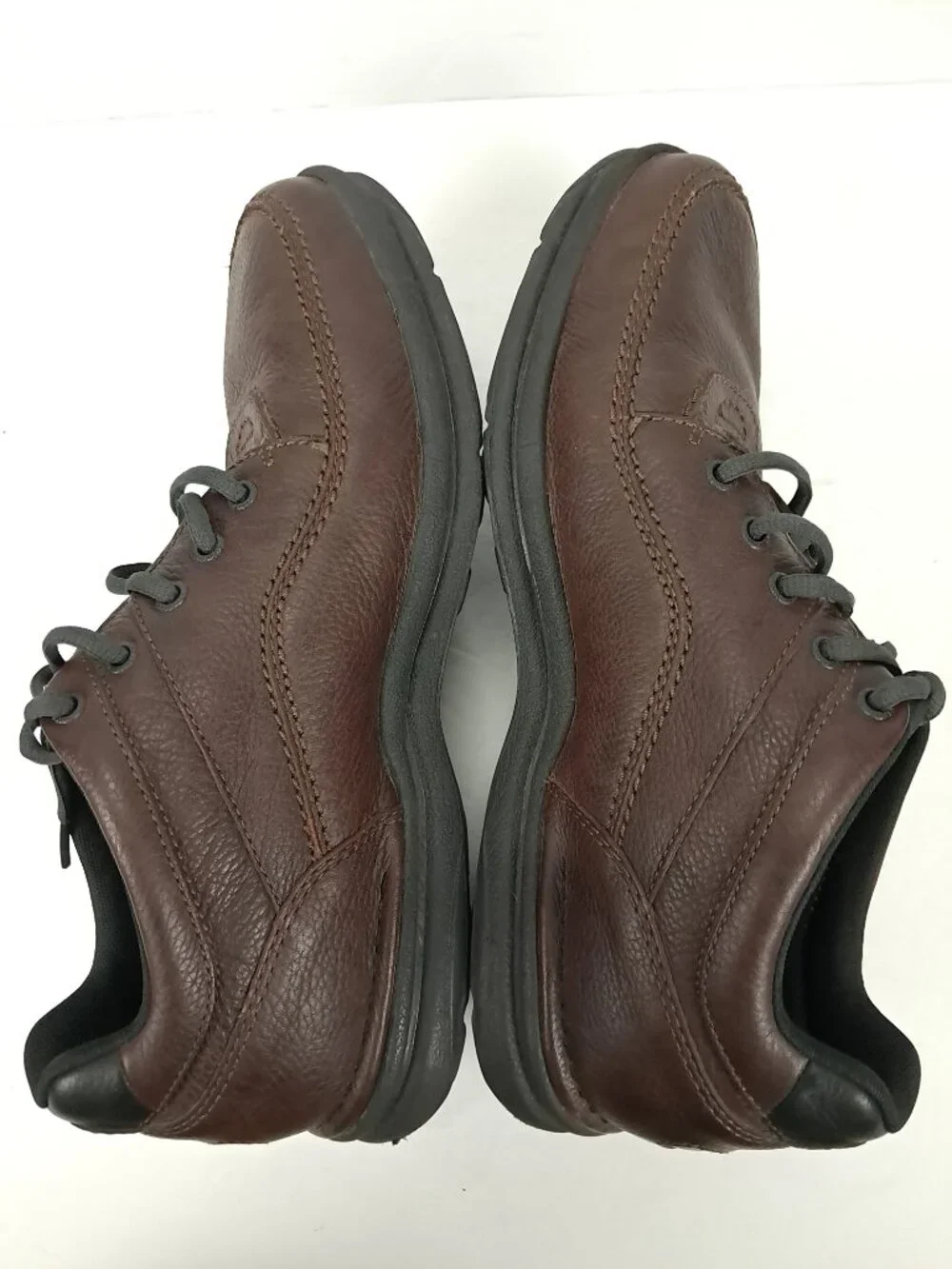 Rockport World Tour Walking Shoes Men 11 W WIDE Brown Leather Oxfords MWT11
